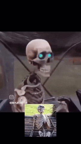 Bad To The Bone Skeleton GIF
