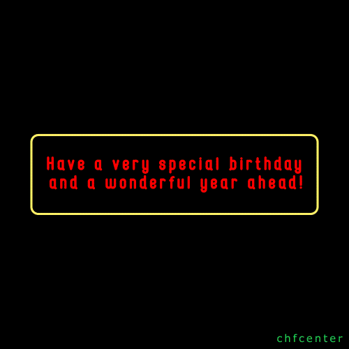 chfcenter birthday wish birthday message GIF