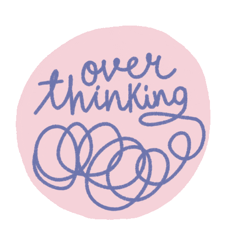 Overthinking My Mind Sticker by Di Ujdi