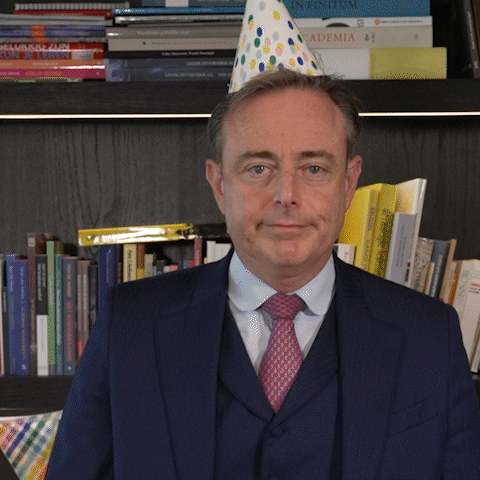 Happy Bart De Wever GIF by de_nva