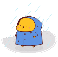 Sad Rain Sticker by Nattan_Universe