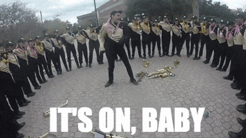 excited marching band GIF by UCF Marching Knights