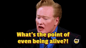 Conan Obrien Being Alive GIF by First We Feast