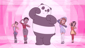 Baile Panda GIF by Cartoon Network EMEA