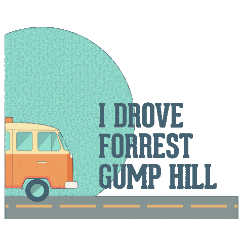 Forrest Gump Utah Sticker by Utah'sCanyonCountry