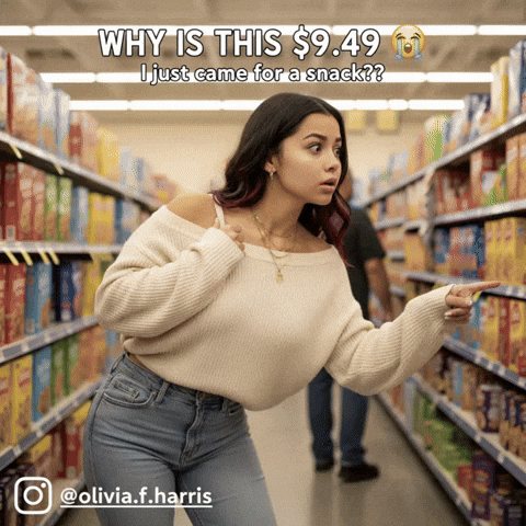 Surprised Grocery Store GIF