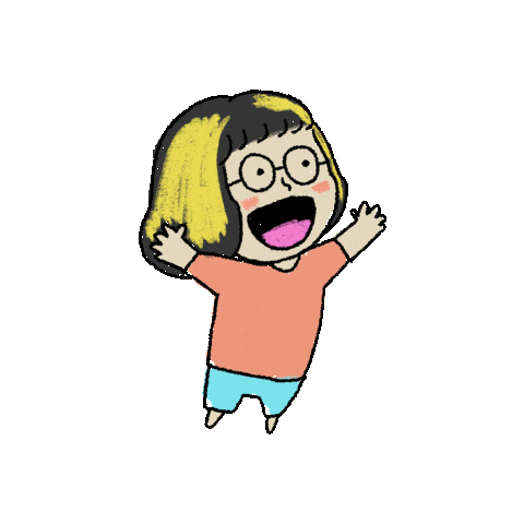 Girl Smile Sticker by Tsukasa Ando