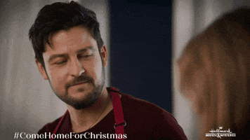 Thinking Miracles Of Christmas GIF by Hallmark Movies & Mysteries