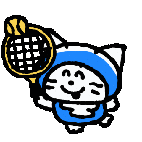 Tennis 猫 Sticker by mmhn