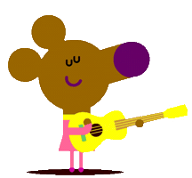 Guitar Mouse Sticker by CBeebies