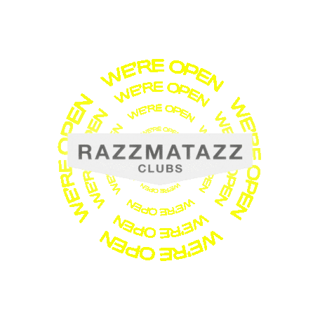 Party We Are Open Sticker by Razzmatazz