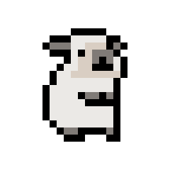 Pixel Confuse Sticker