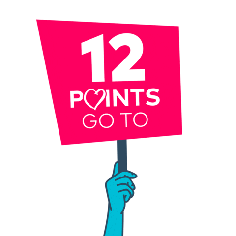 Eurovision 12Points Sticker by Homepage.rs