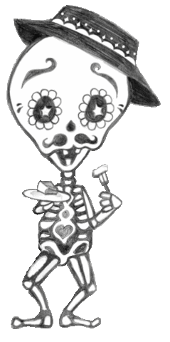 Skeletitos Sticker