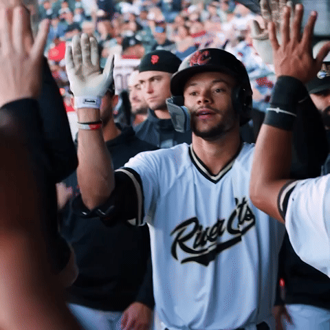 Celebration Baseball GIF by Sacramento River Cats