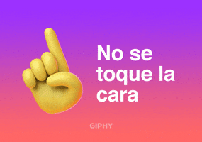 No Se Toque La Cara GIF by GIPHY Cares