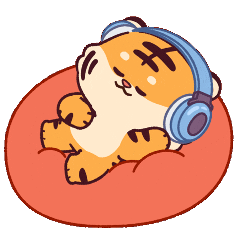 Sleep Tiger Sticker
