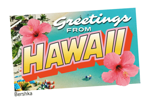 Minnie Hawaiian GIF by Bershka - Find & Share on GIPHY