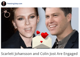 troywakelin trending celebrity scarlett johansson engagement GIF