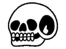 Skull Sticker by Steen Jones