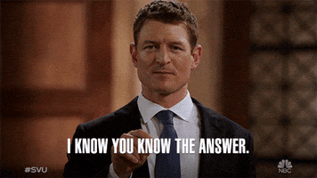 Answer Me I Know You Know GIF by SVU