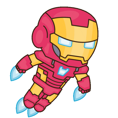Flying Robert Downey Jr Sticker by Marvel Studios for iOS & Android | GIPHY