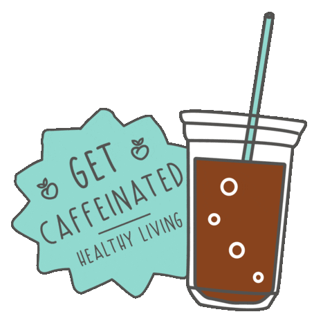 Healthycoffee Get Caffienated Sticker