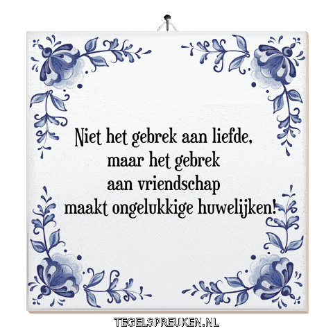 Troost Geluk Sticker by Tegelspreuken.nl