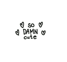 Text Hearts Sticker