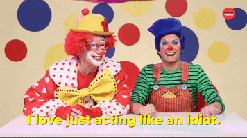 Idiot Clowns GIF by BuzzFeed