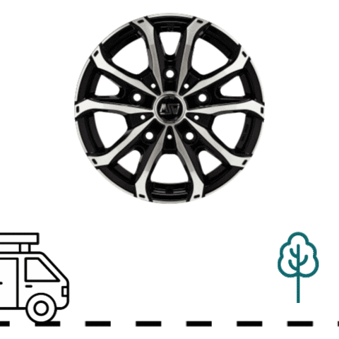 Sticker by MSW Wheels by OZ