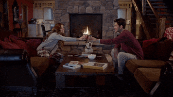 hot cocoa cheers GIF by Hallmark Channel
