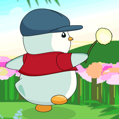 Blooming Cherry Blossom GIF by Pudgy Penguins