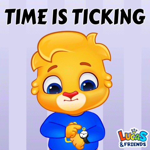 Hurry Up Waiting GIF by Lucas and Friends by RV AppStudios