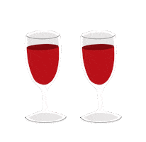 Red Wine Party Sticker