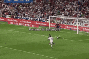 Cristiano Ronaldo Vs Barcelona GIF