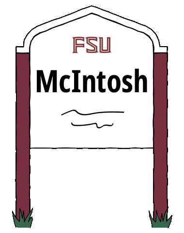 Florida State Mcintosh Sticker by FSU Anne's College