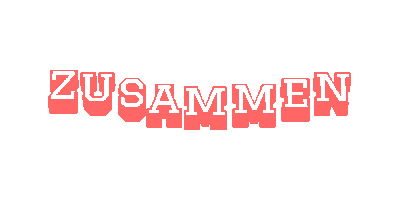 Zusammen Sticker by Yvonne Petzke