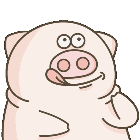 Hungry Pig Sticker