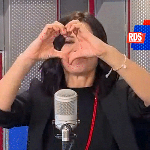 Heart Love GIF by RDS 100% Grandi Successi