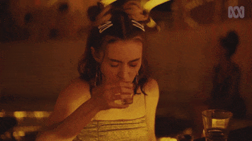 Drunk Bottoms Up GIF by ABC TV + IVIEW