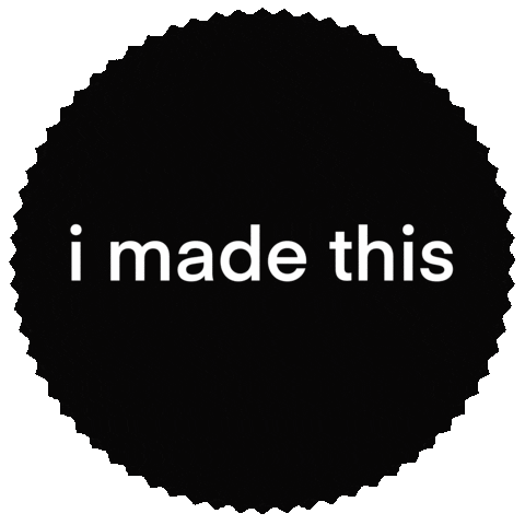 I Made This Sticker by Pretty Paper and Company