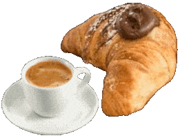 Coffee Croissant Sticker