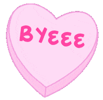 Valentines Day Goodbye Sticker