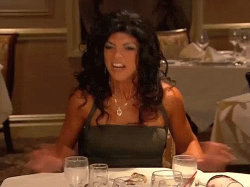 real housewives of new jersey table flip GIF by RealityTVGIFs