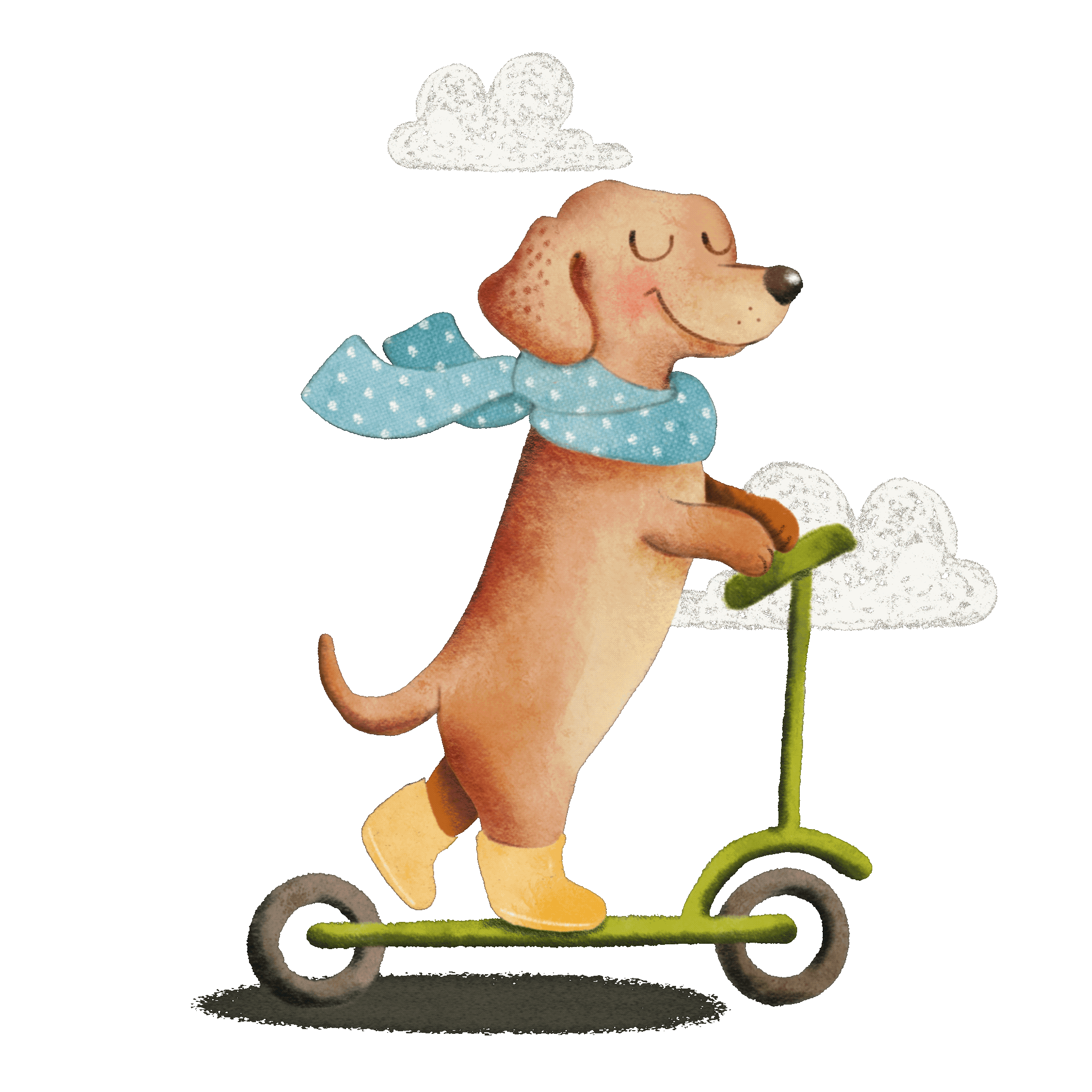 Happy Day Dog Sticker by Crisdemarchi Atelier for iOS & Android ...