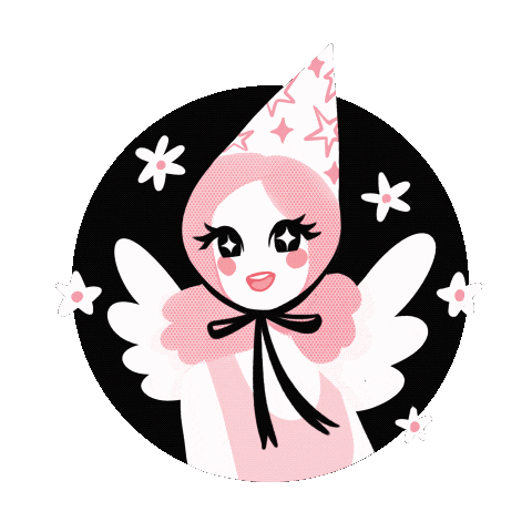 Girl Cartoon Sticker