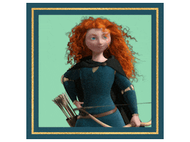 Bow And Arrow Pixar Sticker by Disney Princess