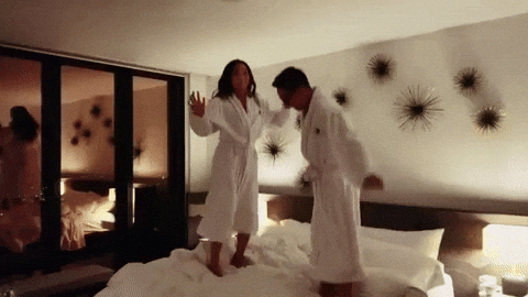 gunnarolla happy fun jumping bed GIF