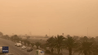 Orange Haze Covers Canary Islands Following Sandstorm